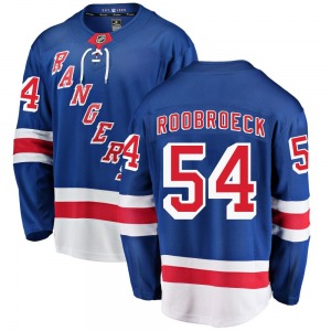 Dylan Roobroeck New York Rangers Fanatics Branded Breakaway Blue Home Jersey