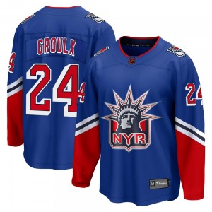 Bo Groulx New York Rangers Fanatics Branded Breakaway Royal Special Edition 2.0 Jersey