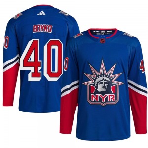 Talyn Boyko New York Rangers Adidas Authentic Royal Reverse Retro 2.0 Jersey