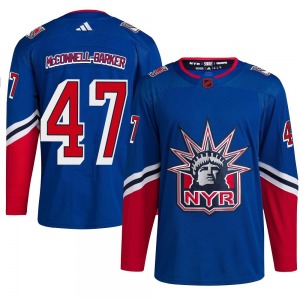 Bryce McConnell-Barker New York Rangers Adidas Authentic Royal Reverse Retro 2.0 Jersey