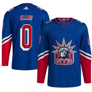 Hugo Ollas New York Rangers Adidas Authentic Royal Reverse Retro 2.0 Jersey