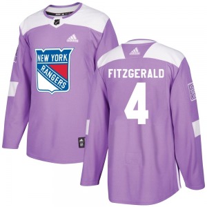 Casey Fitzgerald New York Rangers Adidas Authentic Purple Fights Cancer Practice Jersey