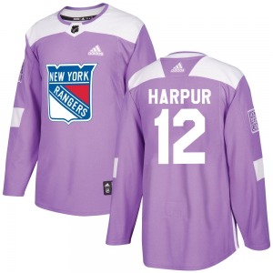 Ben Harpur New York Rangers Adidas Authentic Purple Fights Cancer Practice Jersey