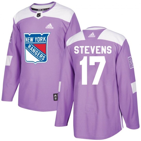 Kevin Stevens New York Rangers Adidas Authentic Purple Fights Cancer ...