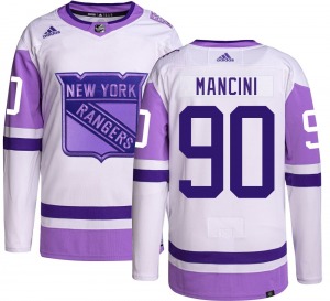 Victor Mancini New York Rangers Adidas Authentic Hockey Fights Cancer Jersey