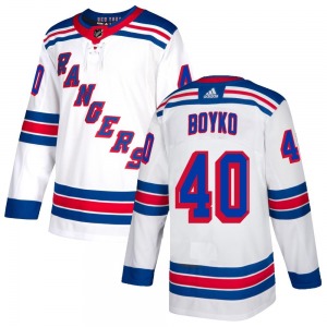 Youth Talyn Boyko New York Rangers Adidas Authentic White Jersey