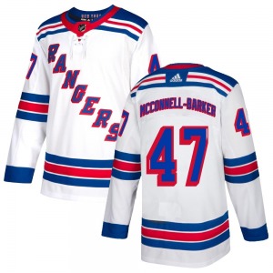 Youth Bryce McConnell-Barker New York Rangers Adidas Authentic White Jersey