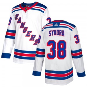 Youth Adam Sykora New York Rangers Adidas Authentic White Jersey