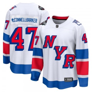 Bryce McConnell-Barker New York Rangers Fanatics Branded Breakaway White 2024 Stadium Series Jersey