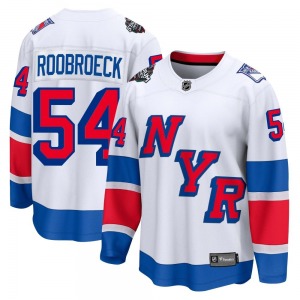 Dylan Roobroeck New York Rangers Fanatics Branded Breakaway White 2024 Stadium Series Jersey