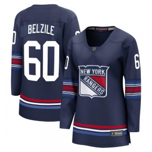 Women's Alex Belzile New York Rangers Fanatics Branded Premier Navy Breakaway Alternate Jersey