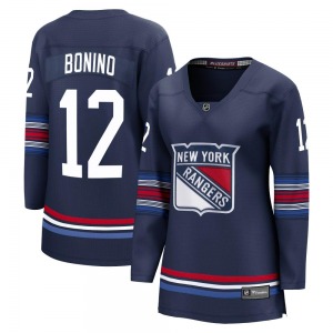 Women's Nick Bonino New York Rangers Fanatics Branded Premier Navy Breakaway Alternate Jersey