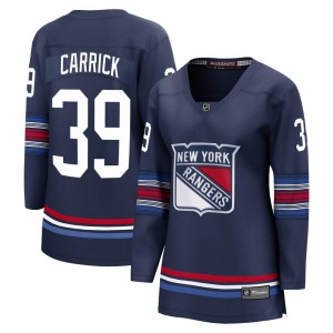 Women's Sam Carrick New York Rangers Fanatics Branded Premier Navy Breakaway Alternate Jersey