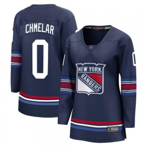 Women's Jaroslav Chmelar New York Rangers Fanatics Branded Premier Navy Breakaway Alternate Jersey