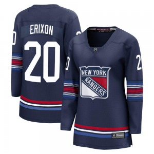 Women's Jan Erixon New York Rangers Fanatics Branded Premier Navy Breakaway Alternate Jersey