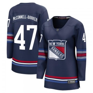 Women's Bryce McConnell-Barker New York Rangers Fanatics Branded Premier Navy Breakaway Alternate Jersey