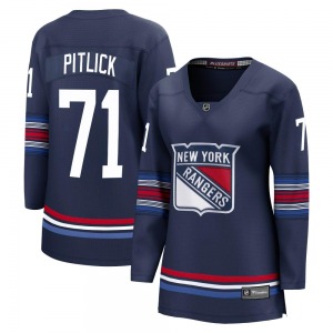 Women's Tyler Pitlick New York Rangers Fanatics Branded Premier Navy Breakaway Alternate Jersey