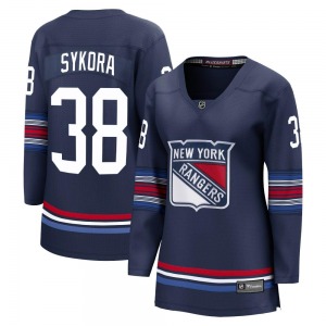 Women's Adam Sykora New York Rangers Fanatics Branded Premier Navy Breakaway Alternate Jersey