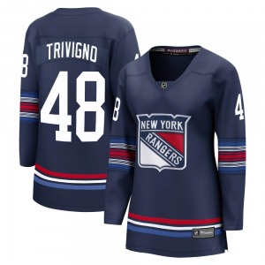 Women's Bobby Trivigno New York Rangers Fanatics Branded Premier Navy Breakaway Alternate Jersey