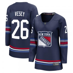 Women's Jimmy Vesey New York Rangers Fanatics Branded Premier Navy Breakaway Alternate Jersey