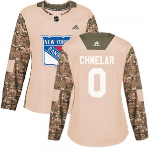 Women's Jaroslav Chmelar New York Rangers Adidas Authentic Camo Veterans Day Practice Jersey