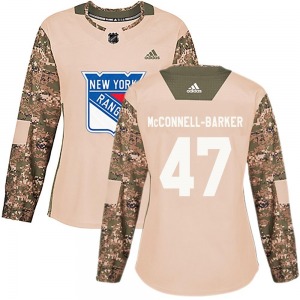 Women's Bryce McConnell-Barker New York Rangers Adidas Authentic Camo Veterans Day Practice Jersey