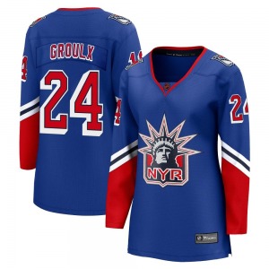 Women's Bo Groulx New York Rangers Fanatics Branded Breakaway Royal Special Edition 2.0 Jersey