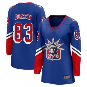 Women's Ryder Korczak New York Rangers Fanatics Branded Breakaway Royal Special Edition 2.0 Jersey