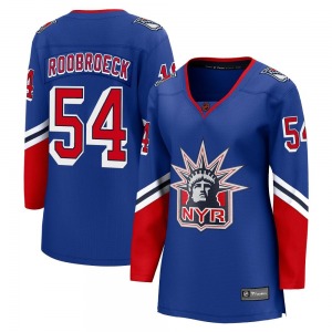 Women's Dylan Roobroeck New York Rangers Fanatics Branded Breakaway Royal Special Edition 2.0 Jersey