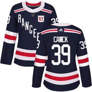 Women's Sam Carrick New York Rangers Adidas Authentic Navy Blue 2018 Winter Classic Home Jersey