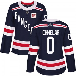 Women's Jaroslav Chmelar New York Rangers Adidas Authentic Navy Blue 2018 Winter Classic Home Jersey