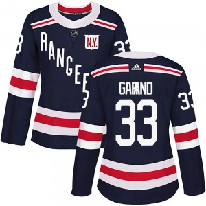 Women's Dylan Garand New York Rangers Adidas Authentic Navy Blue 2018 Winter Classic Home Jersey