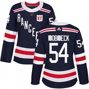 Women's Dylan Roobroeck New York Rangers Adidas Authentic Navy Blue 2018 Winter Classic Home Jersey