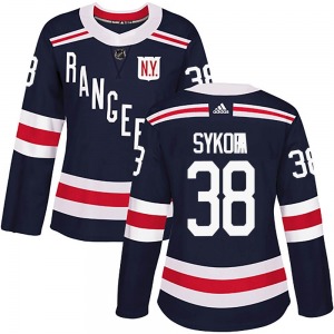 Women's Adam Sykora New York Rangers Adidas Authentic Navy Blue 2018 Winter Classic Home Jersey