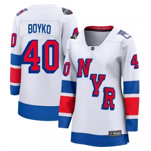 Women's Talyn Boyko New York Rangers Fanatics Branded Breakaway White 2024 Stadium Series Jersey