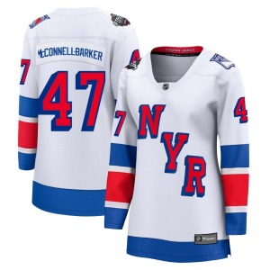 Women's Bryce McConnell-Barker New York Rangers Fanatics Branded Breakaway White 2024 Stadium Series Jersey