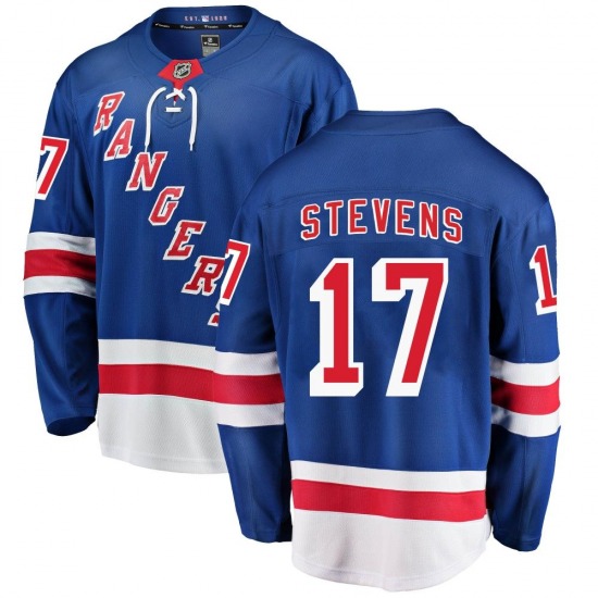 Youth Kevin Stevens New York Rangers Fanatics Branded Breakaway Blue ...